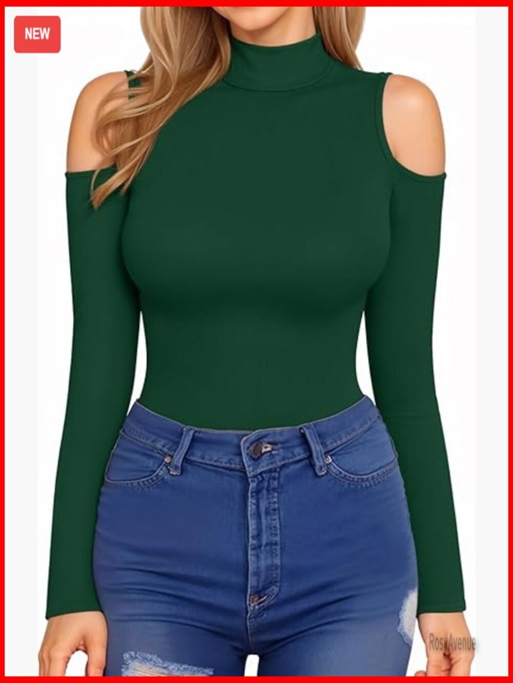 Mock Neck Long Sleeve Ribbed Knit Tops for Women Slim Fit Stretchy T-Shirt